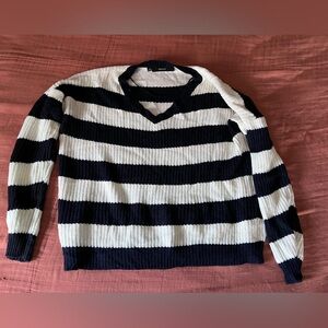 Blue/White stripped Sweater, Women’s, Large